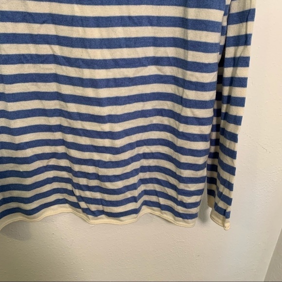 Gap Bella Boatneck Sweater Moore Blue Stripe - Picture 6 of 11